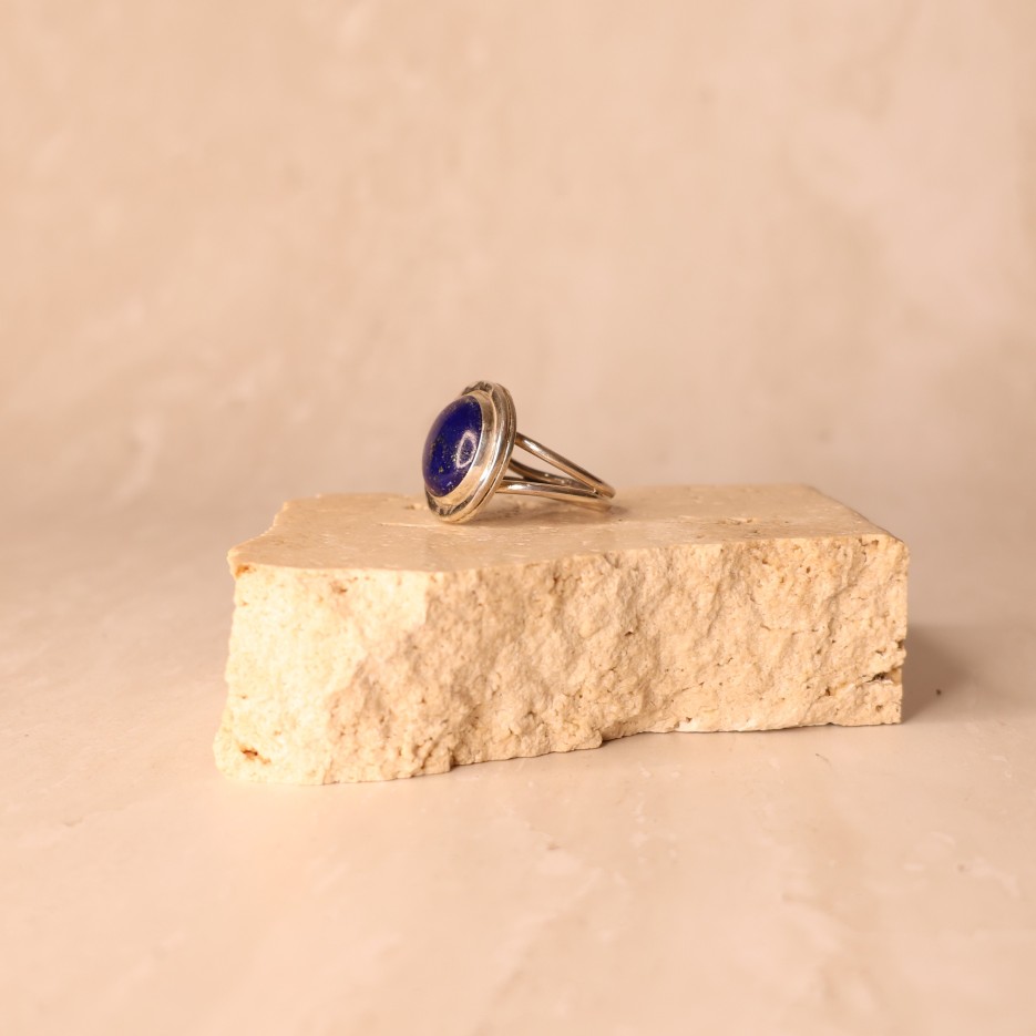 Image of Ring | Sterling Silver & Lapis Lazuli