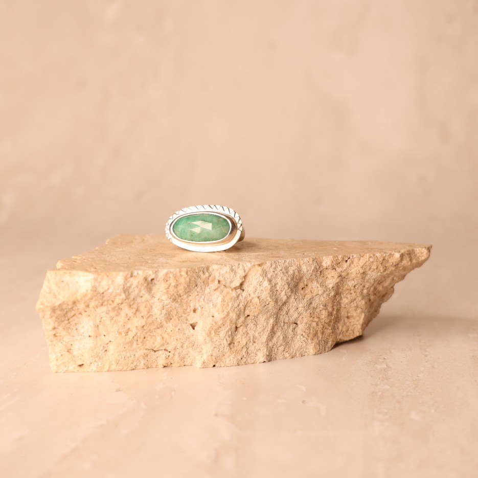 Image of Ring | Sterling Silver + Emerald