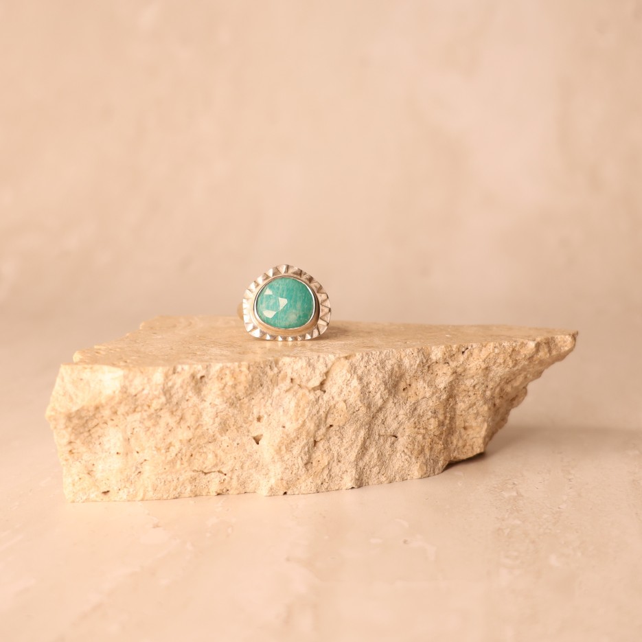 Image of Ring | Sterling Silver + Amazonite