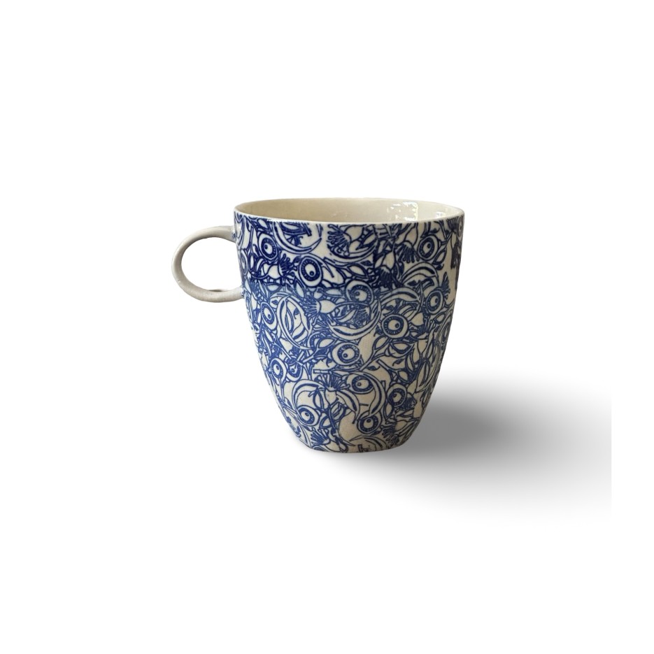 Image of Tumbler Cup w Handle | Large Scatter (FW03H)