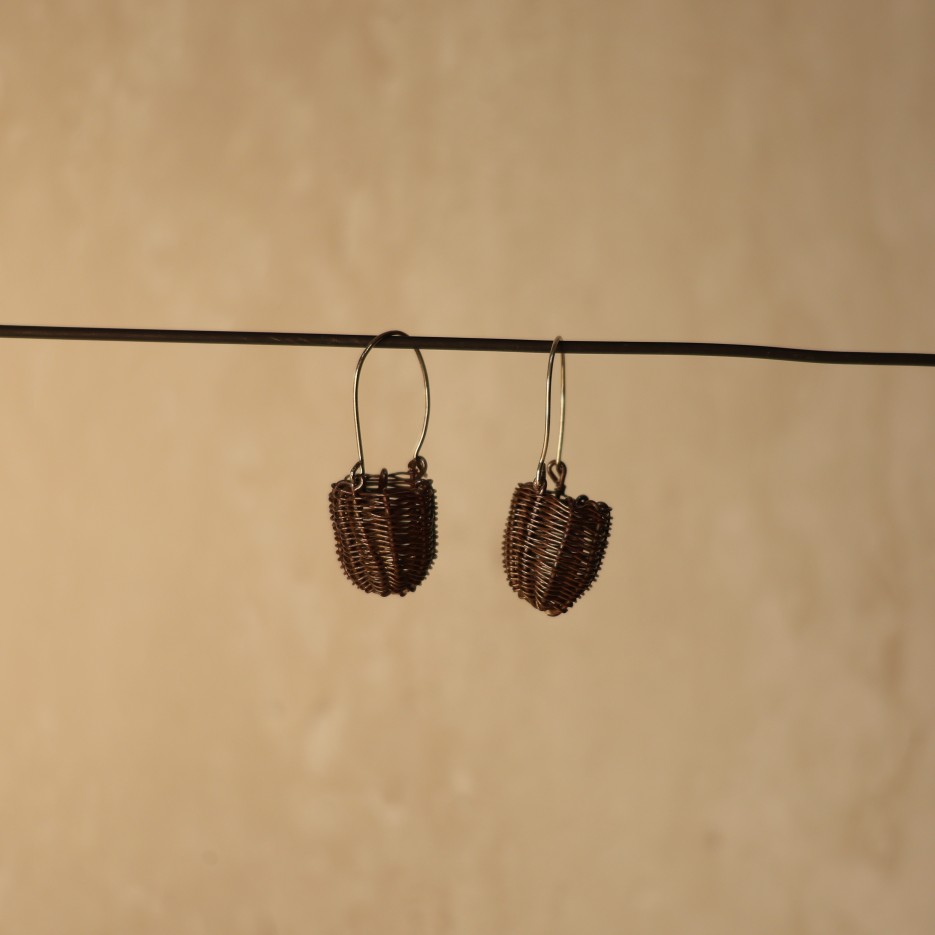 Image of Handwoven Dillybag Earrings | Evangeline Wilson (113-26)