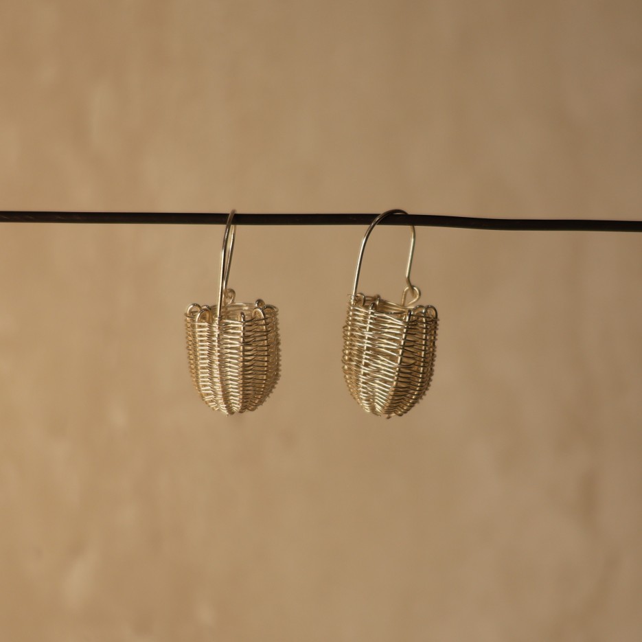 Image of Handwoven Dillybag Earrings | Evangeline Wilson (115-26)