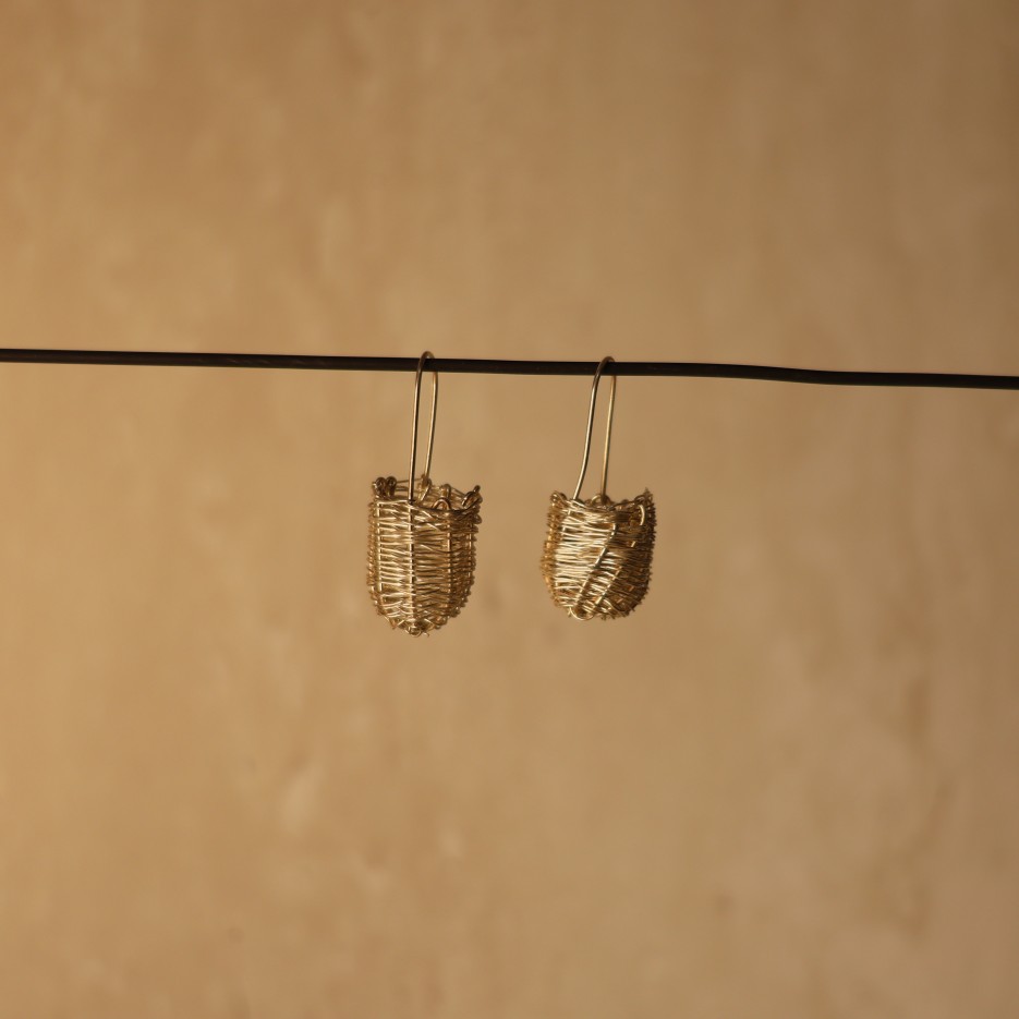 Image of Handwoven Stringbag Earrings | Kira Jolly (196-25)