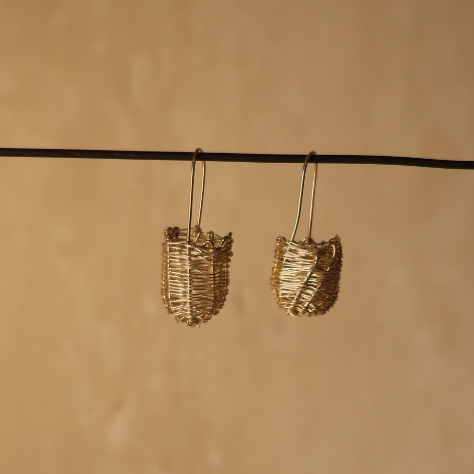 Image of Handwoven Stringbag Earrings | Kira Jolly (196-25)