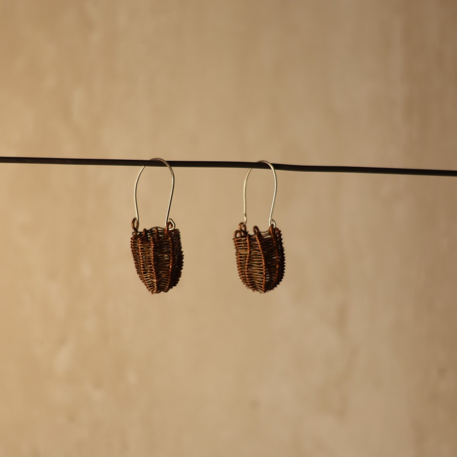 Image of Handwoven Dillybag Earrings | Sherri-Anne Campion Wamuntjan (58-26)