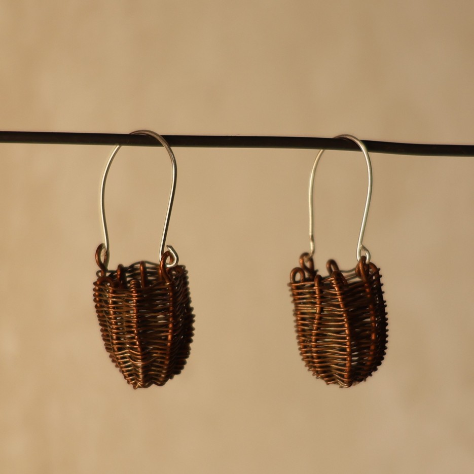 Image of Handwoven Dillybag Earrings | Sherri-Anne Campion Wamuntjan (58-26)