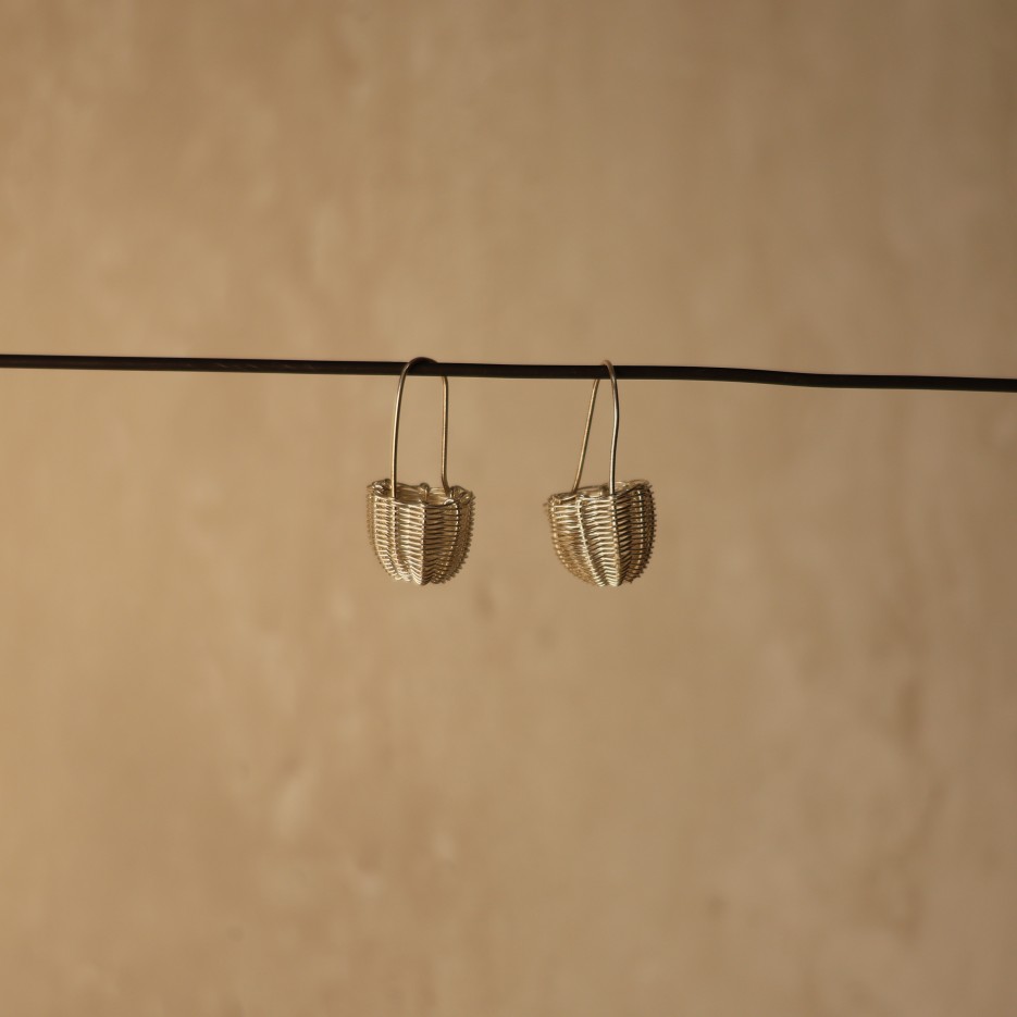 Image of Handwoven Dillybag Earrings |  Djubugitj Lewis Grace (745-25)