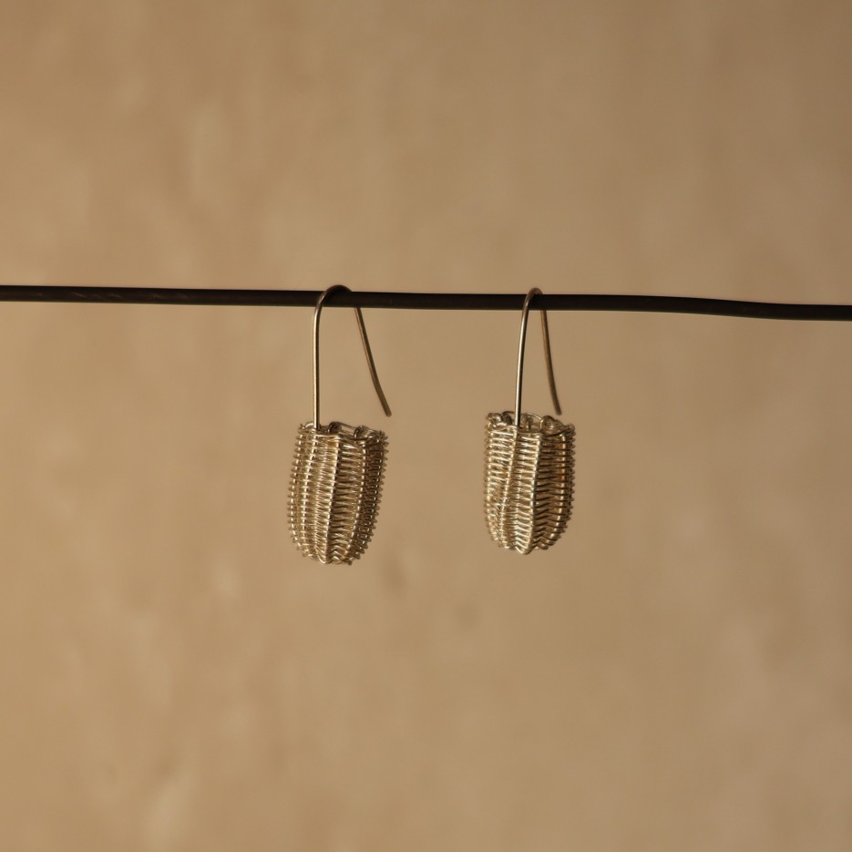 Image of Handwoven Dillybag Earrings | Djubugitj Lewis Grace (747-25)