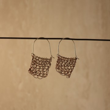 Image for Handwoven Stringbag Earrings | Marsha Cameron (100-26)