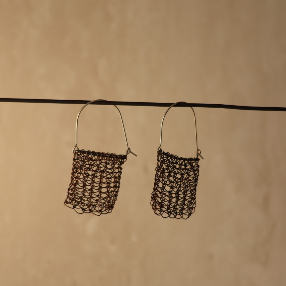 Image of Handwoven Stringbag Earrings | Evangeline Wilson (111-26)