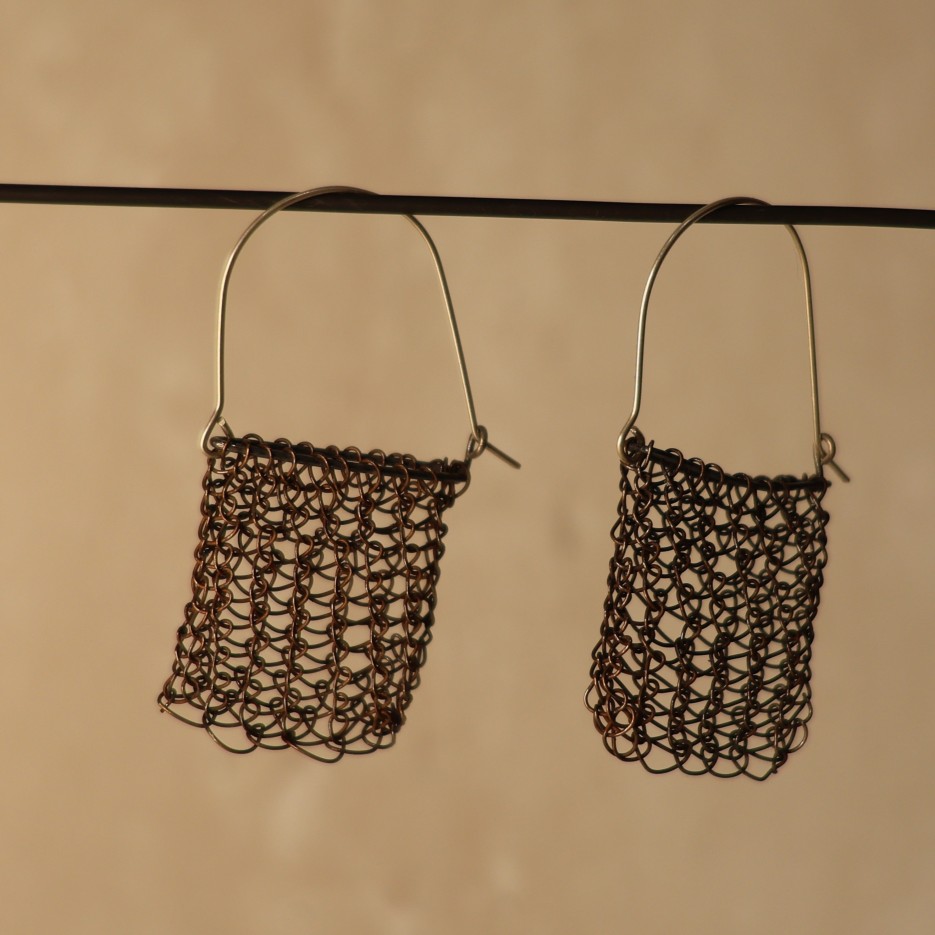 Image of Handwoven Stringbag Earrings | Evangeline Wilson (111-26)