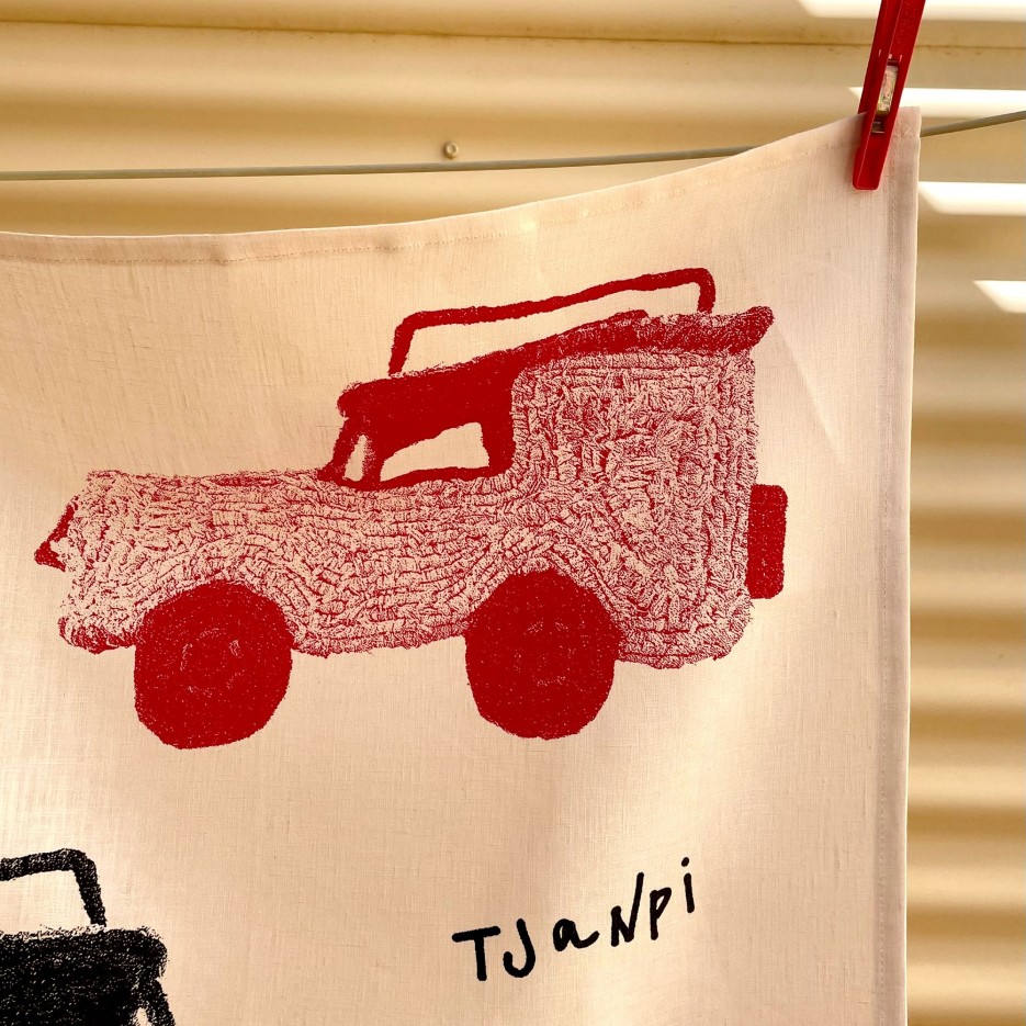 Image of Linen Tea Towel | Tjanpi