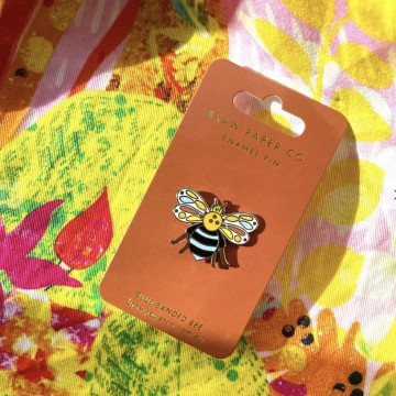 Image for Enamel Pin | Blue-Banded Bee (BPC)